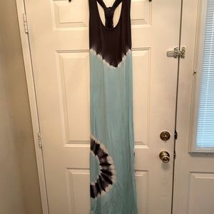 Tie dye maxi dress